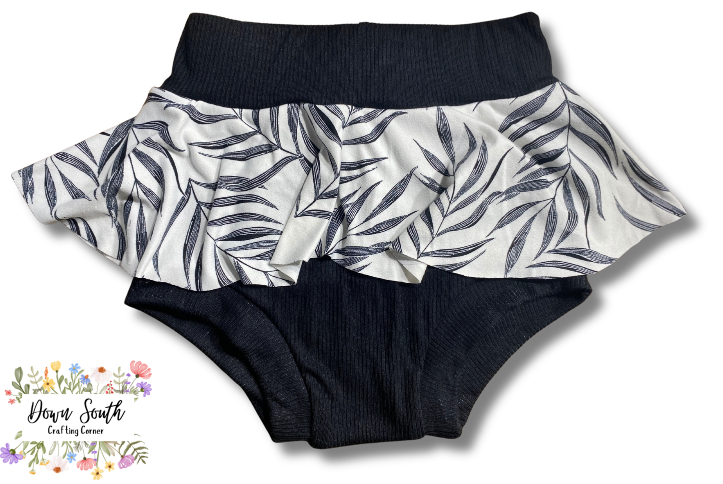 Foliage Skirted Bummies; 4T