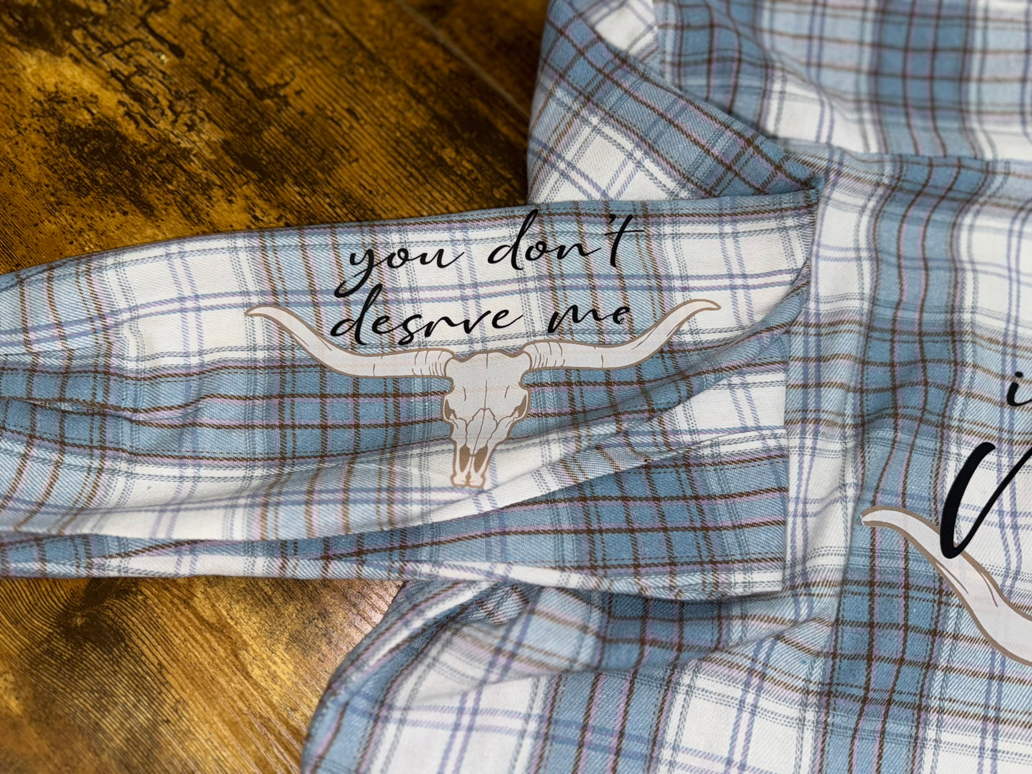 No Mercy Upcycled Flannel; XL