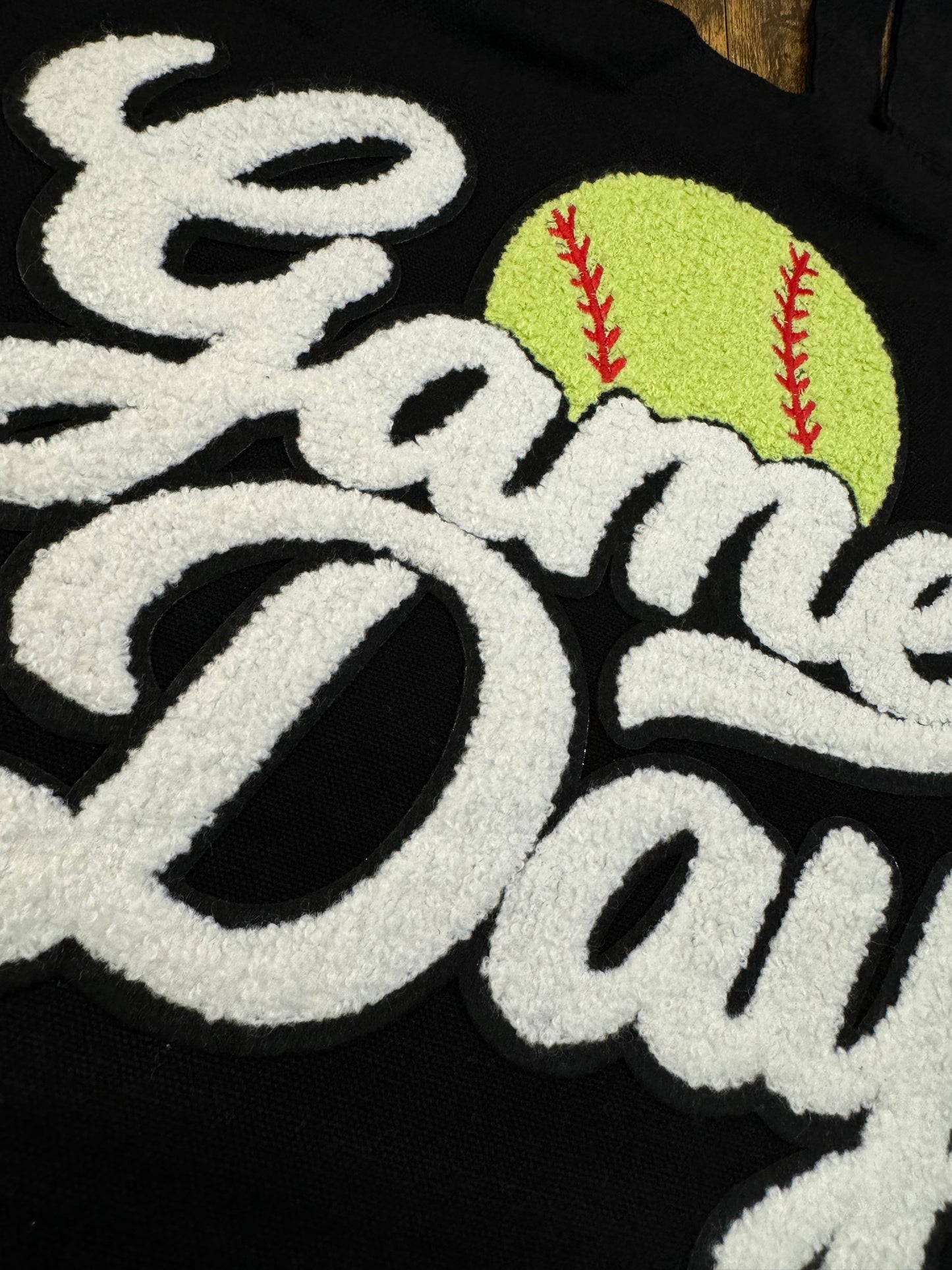 Game Day Chenille Canvas Bag