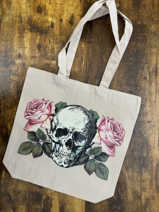 Skulls & Roses Canvas Bag