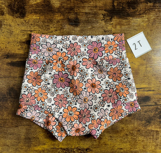 Floral Punkin Bummies: 2T