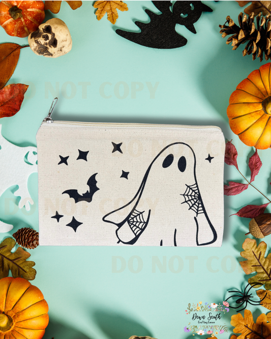 Ghosty Canvas Pouch
